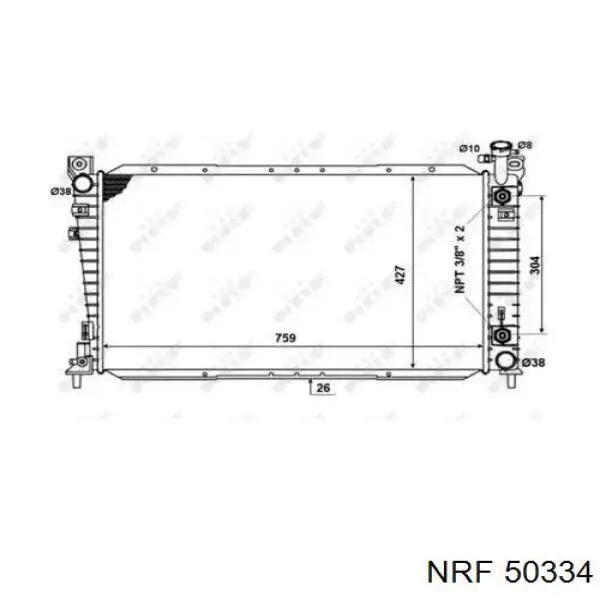 50334 NRF Refrigeración del motor