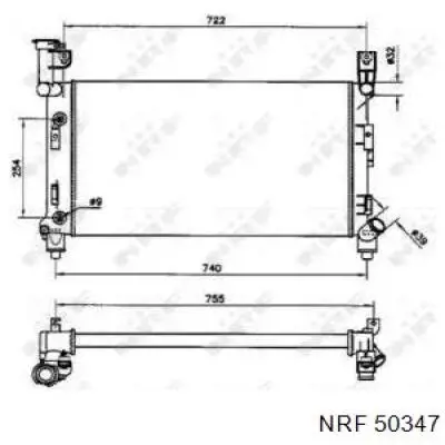 50347 NRF radiador