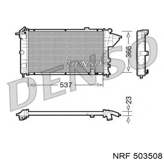 Comprar 503508 NRF Radiador de auto