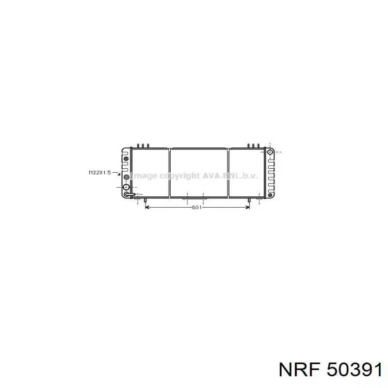 Água radiador NRF 50391 precio, desde 160,59 EUR