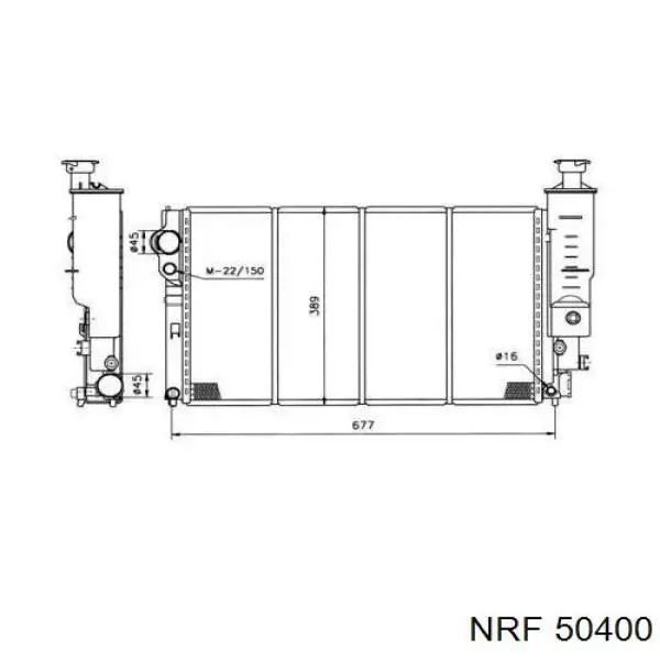 Comprar 50400 NRF Radiador de auto