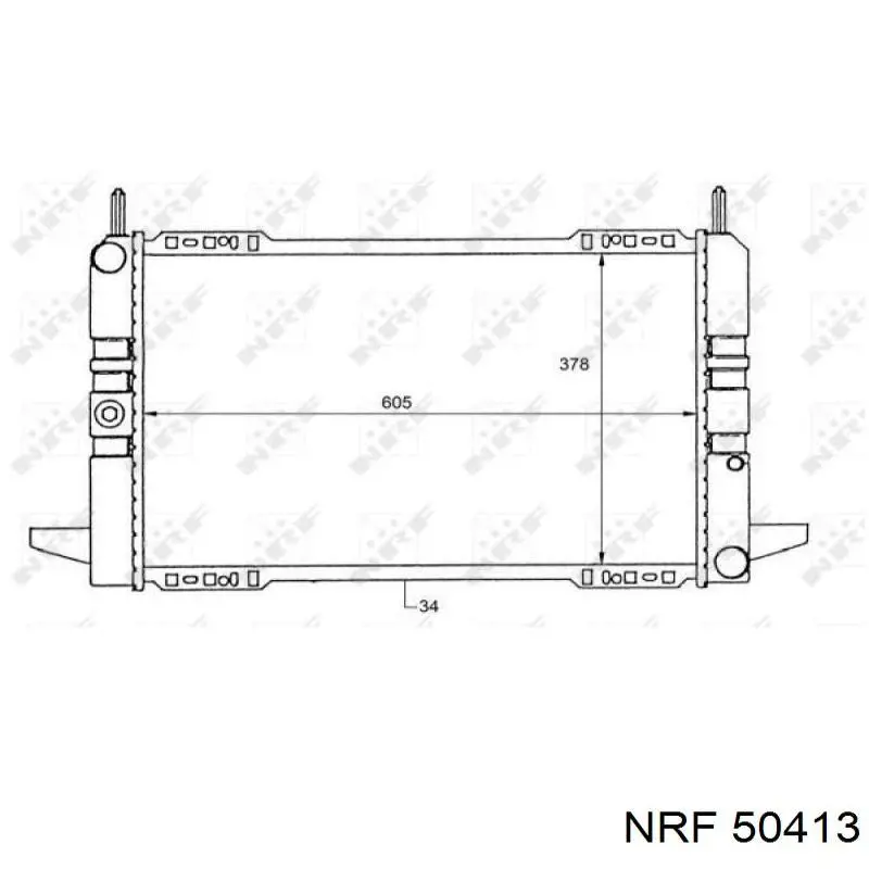 50413 NRF Refrigeración del motor