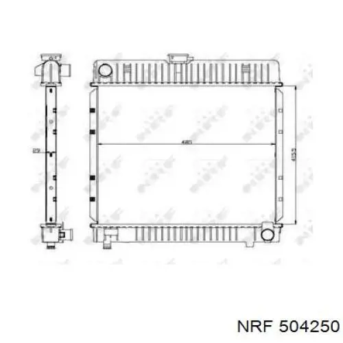 504250 NRF Refrigeración del motor