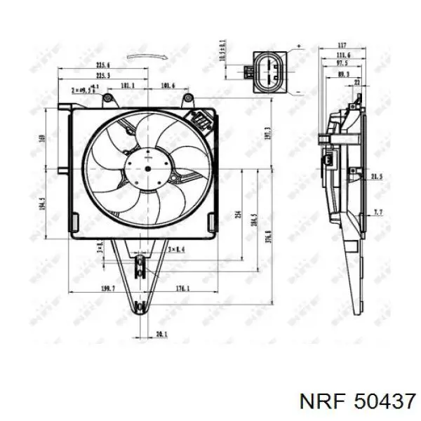 50437 NRF Refrigeración del motor