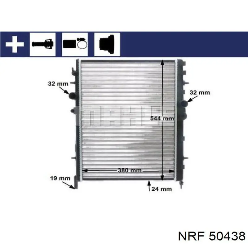 Radiador 50438 NRF