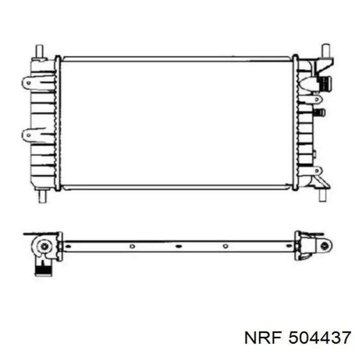 504437 NRF radiador