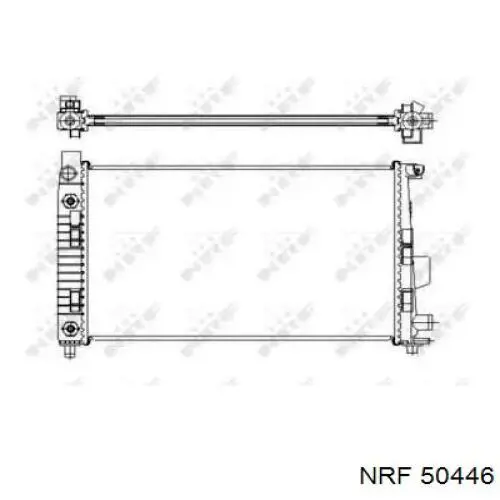 50446 NRF radiador