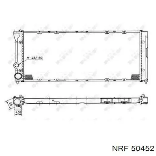 Comprar 50452 NRF Radiador de auto