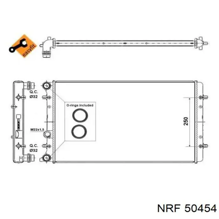 Comprar 50454 NRF Radiador de auto