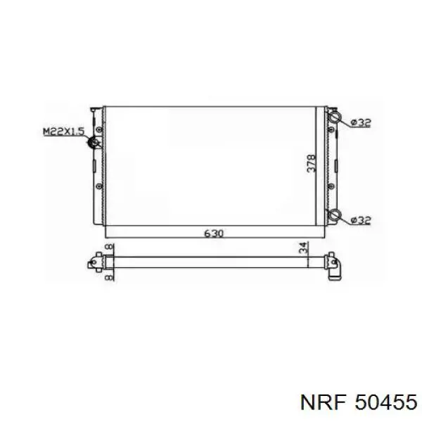 50455 NRF Refrigeración del motor