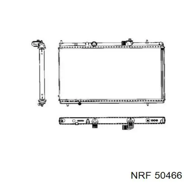 50466 NRF radiador