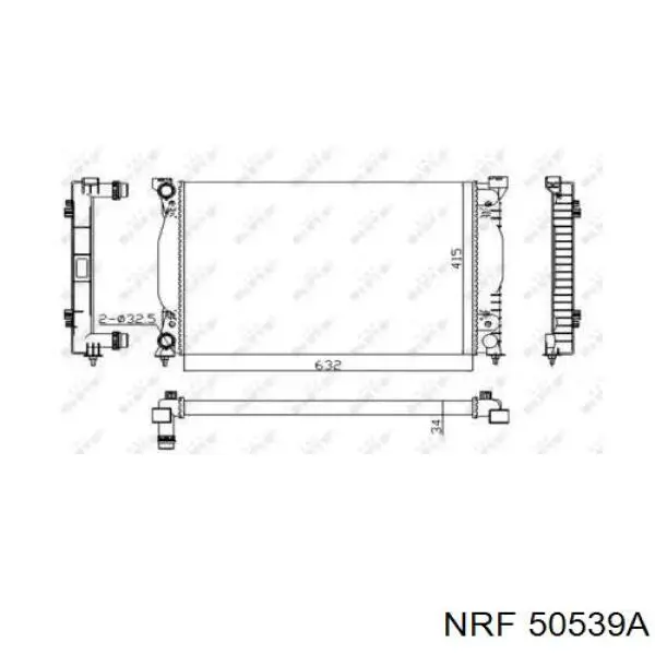 50539A NRF radiador