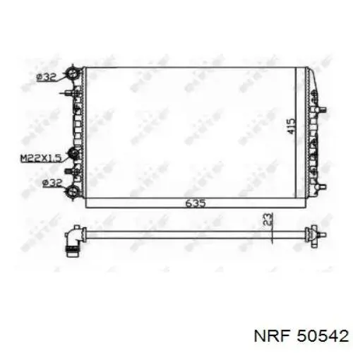 Comprar 50542 NRF Radiador de auto