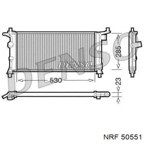 Comprar 50551 NRF Radiador de auto