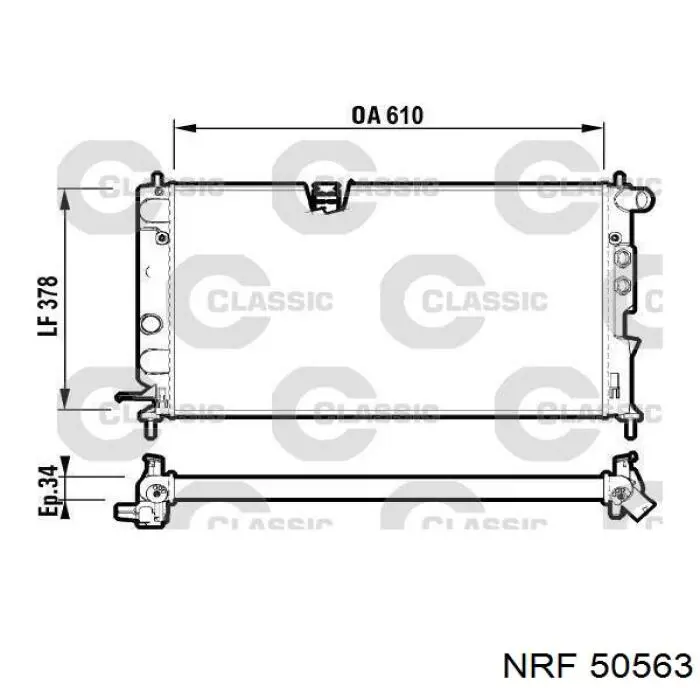 50563 NRF Refrigeración del motor