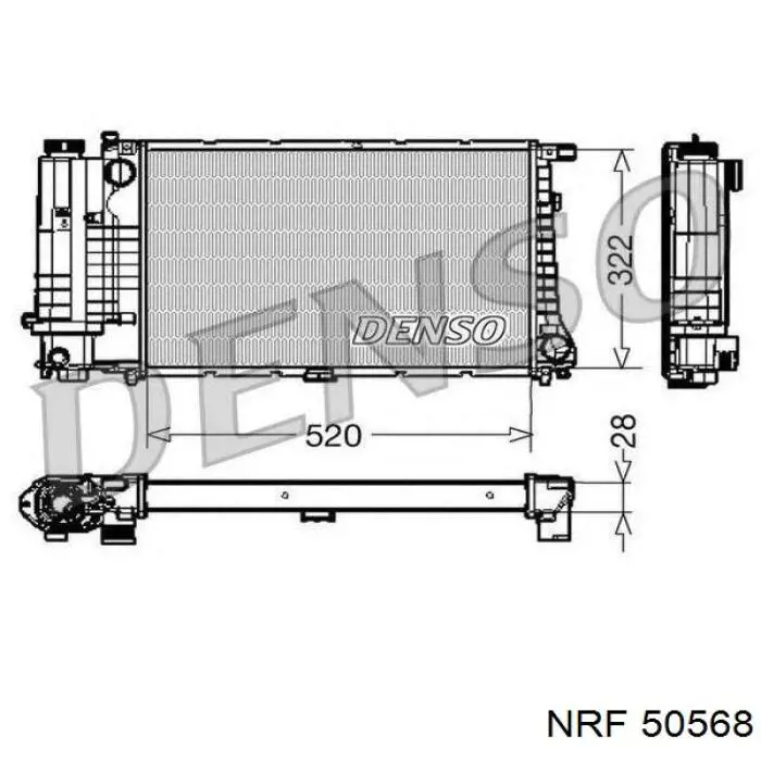 Comprar 50568 NRF Radiador de auto