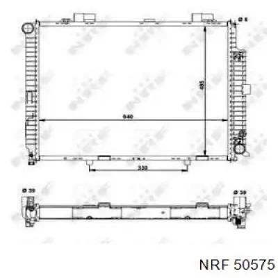 50575 NRF radiador