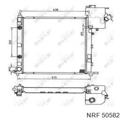 50582 NRF radiador