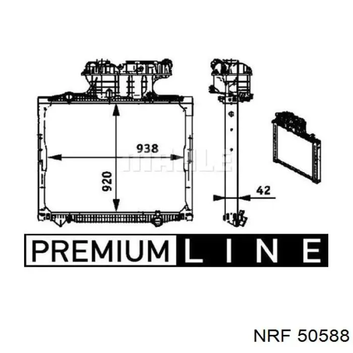50588 NRF Refrigeración del motor