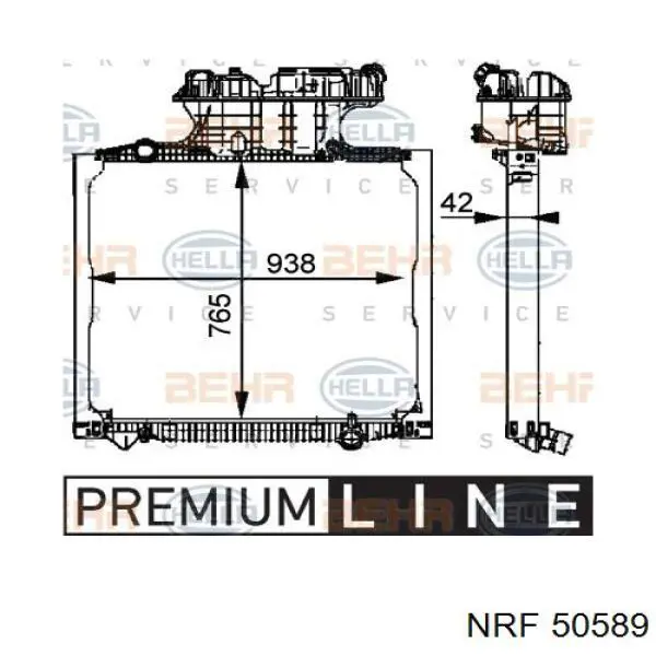50589 NRF Refrigeración del motor