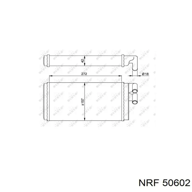 50602 NRF radiador de calefacción