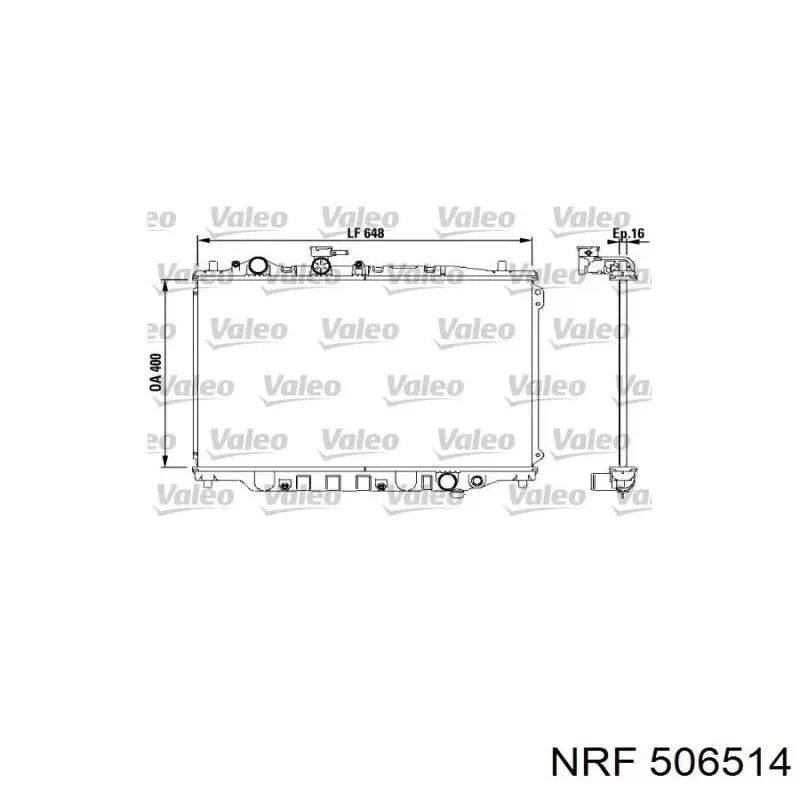 506514 NRF radiador
