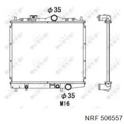 506557 NRF radiador