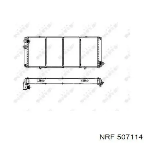 Radiador 507114 NRF