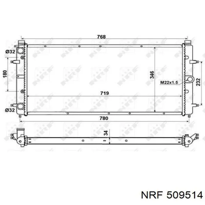 Comprar 509514 NRF Radiador de auto