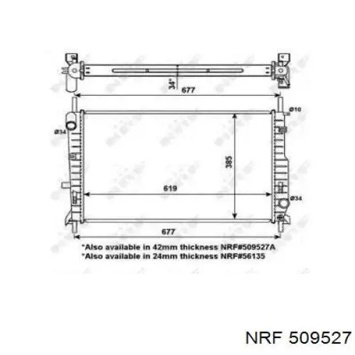 Comprar 509527 NRF Radiador de auto