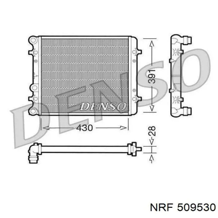 Comprar 509530 NRF Radiador de auto