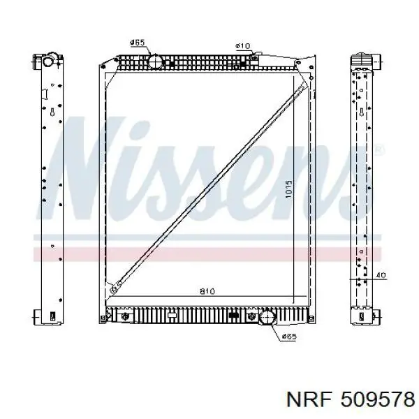 509578 NRF radiador