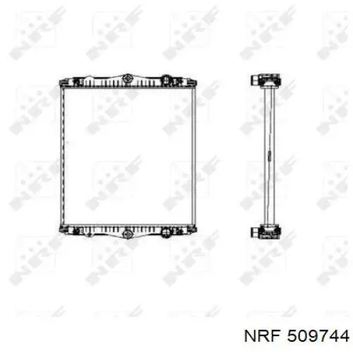 509744 NRF Refrigeración del motor
