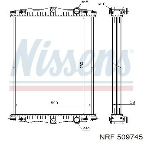 509745 NRF Refrigeración del motor