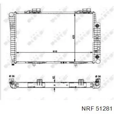 51281 NRF radiador