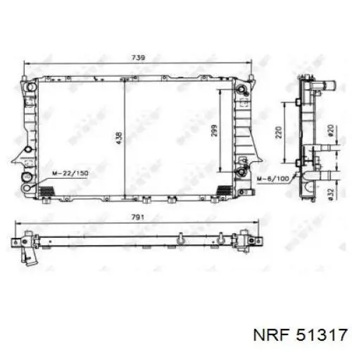 Comprar 4A0121251C VAG Radiador de auto