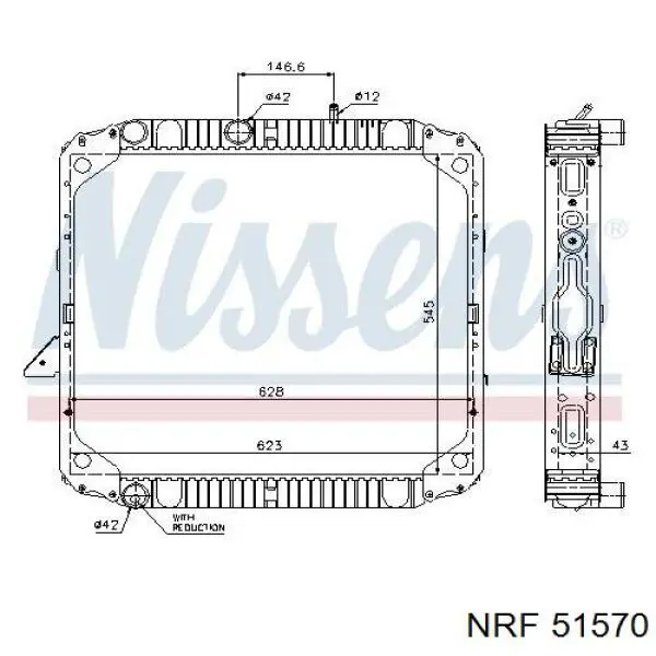 Comprar 51570 NRF Radiador de auto