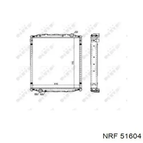 Comprar 51604 NRF Radiador de auto