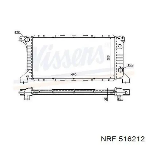 Comprar 92VB8005EC Ford Radiador de auto