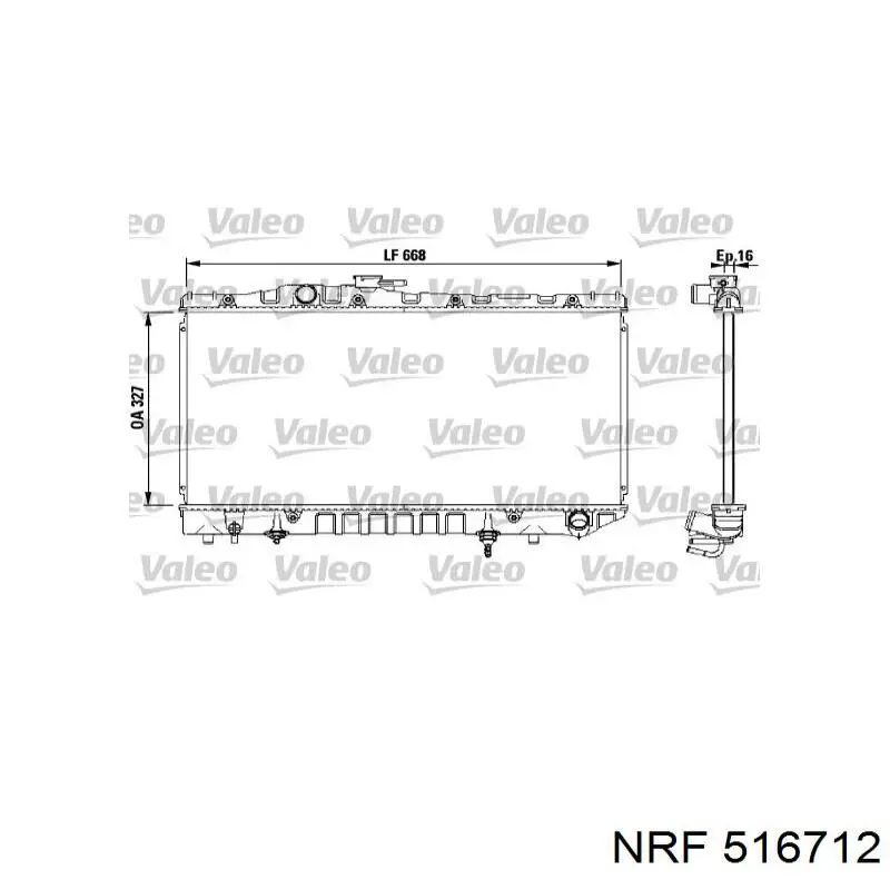516712 NRF radiador