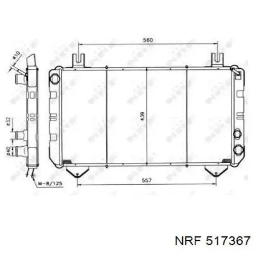 Refrigeración del motor para Ford Transit III V