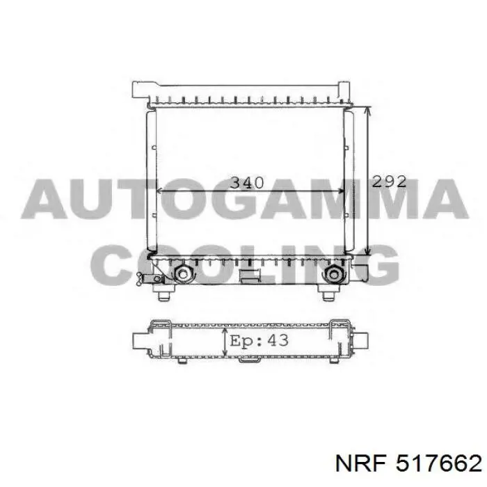 Radiador A2015004603 Mercedes