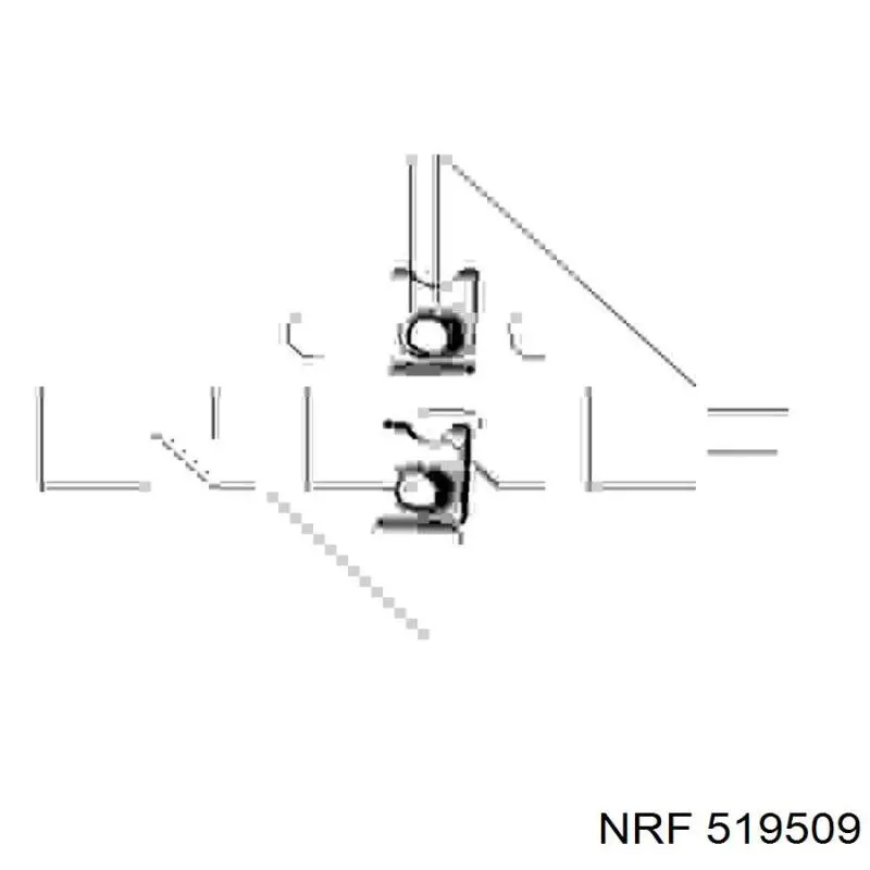 519509 NRF radiador