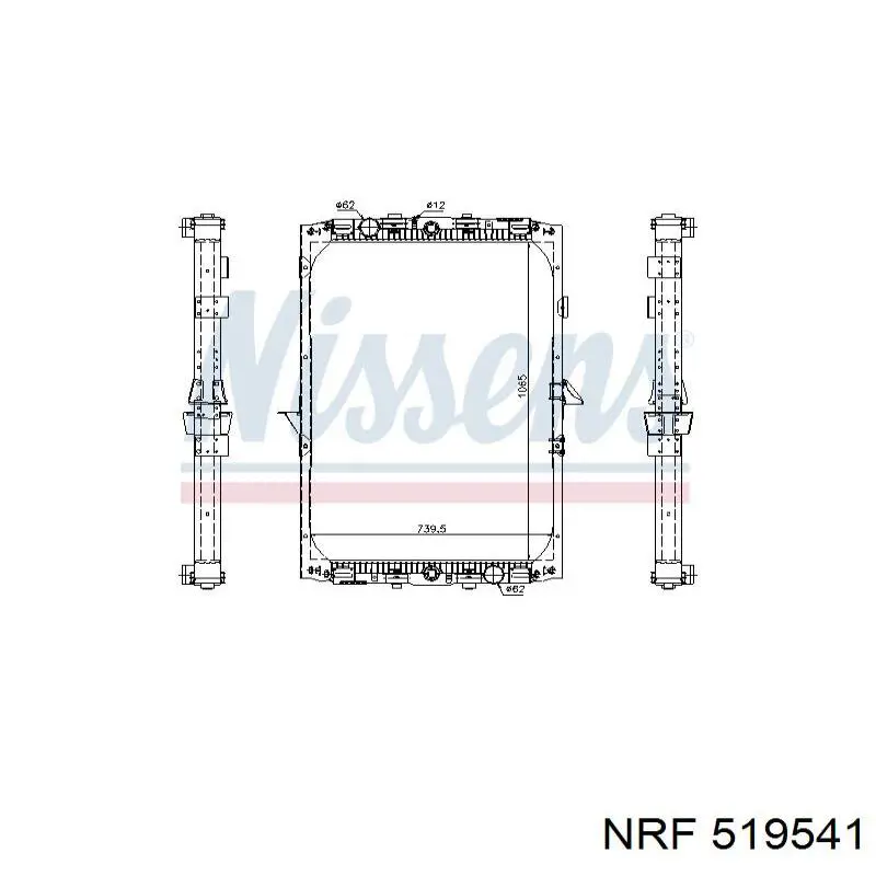 519541 NRF Refrigeración del motor
