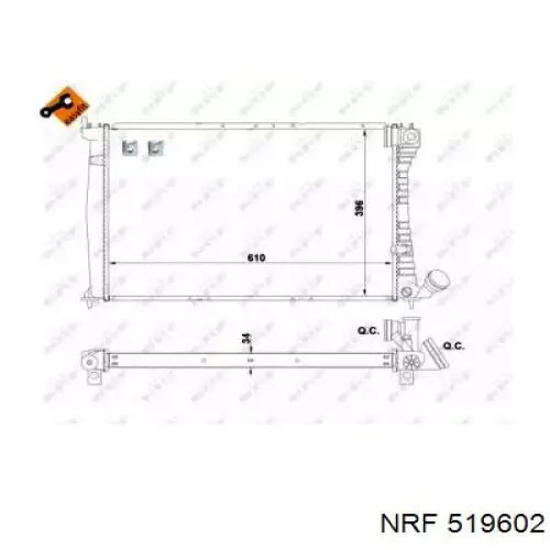 519602 NRF Refrigeración del motor