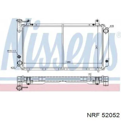 Radiador de água Nissan Sunny 2