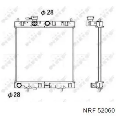 52060 NRF radiador