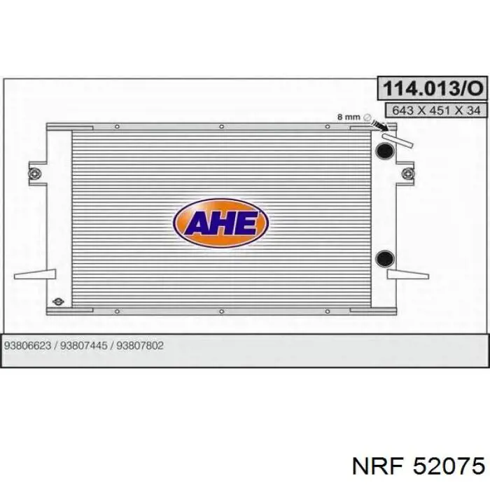 Comprar 93802646 Fiat/Alfa/Lancia Radiador de auto