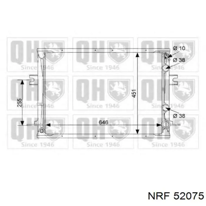 Radiador 93802646 Fiat/Alfa/Lancia