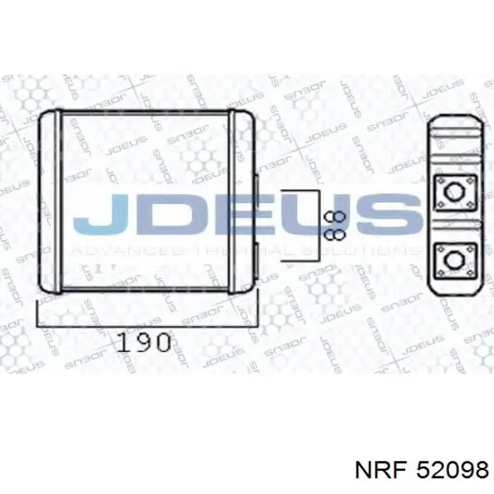 Radiador de calefacción para Nissan 100 NX (B13)
